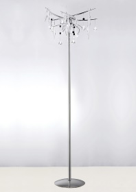 IL50419  Cygnet Crystal 170cm Floor Lamp 6 Light (15kg)